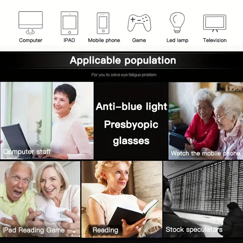 👓 Auto Focus Progressive Reading Glasses | Rimless Anti-Blue Light Lens | Buy 1 Get 1 FREE | Only ₹599