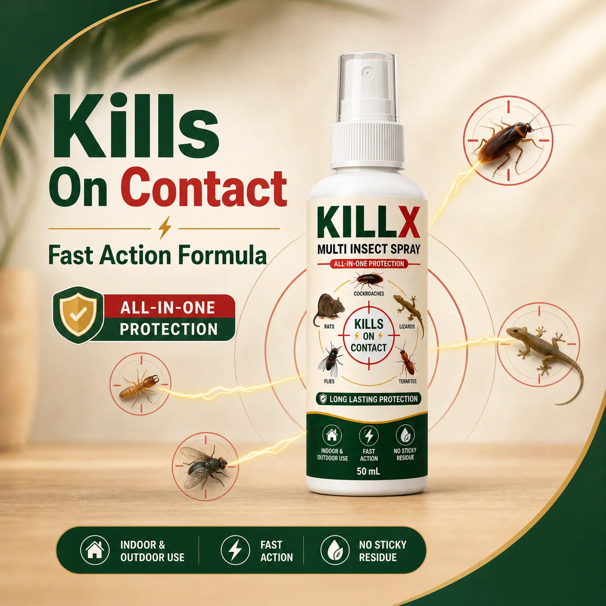 🚨 BUY 1 GET 2 FREE – KILLX Multi-Insect Spray | Powerful Pest Control for Home | Fast & Easy Pest Protection