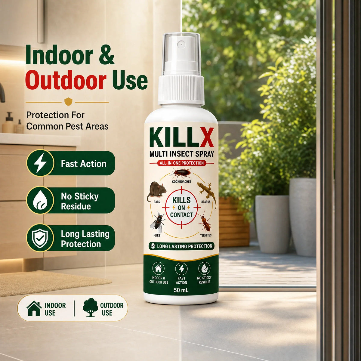 🚨 BUY 1 GET 2 FREE – KILLX Multi-Insect Spray | Powerful Pest Control for Home | Fast & Easy Pest Protection