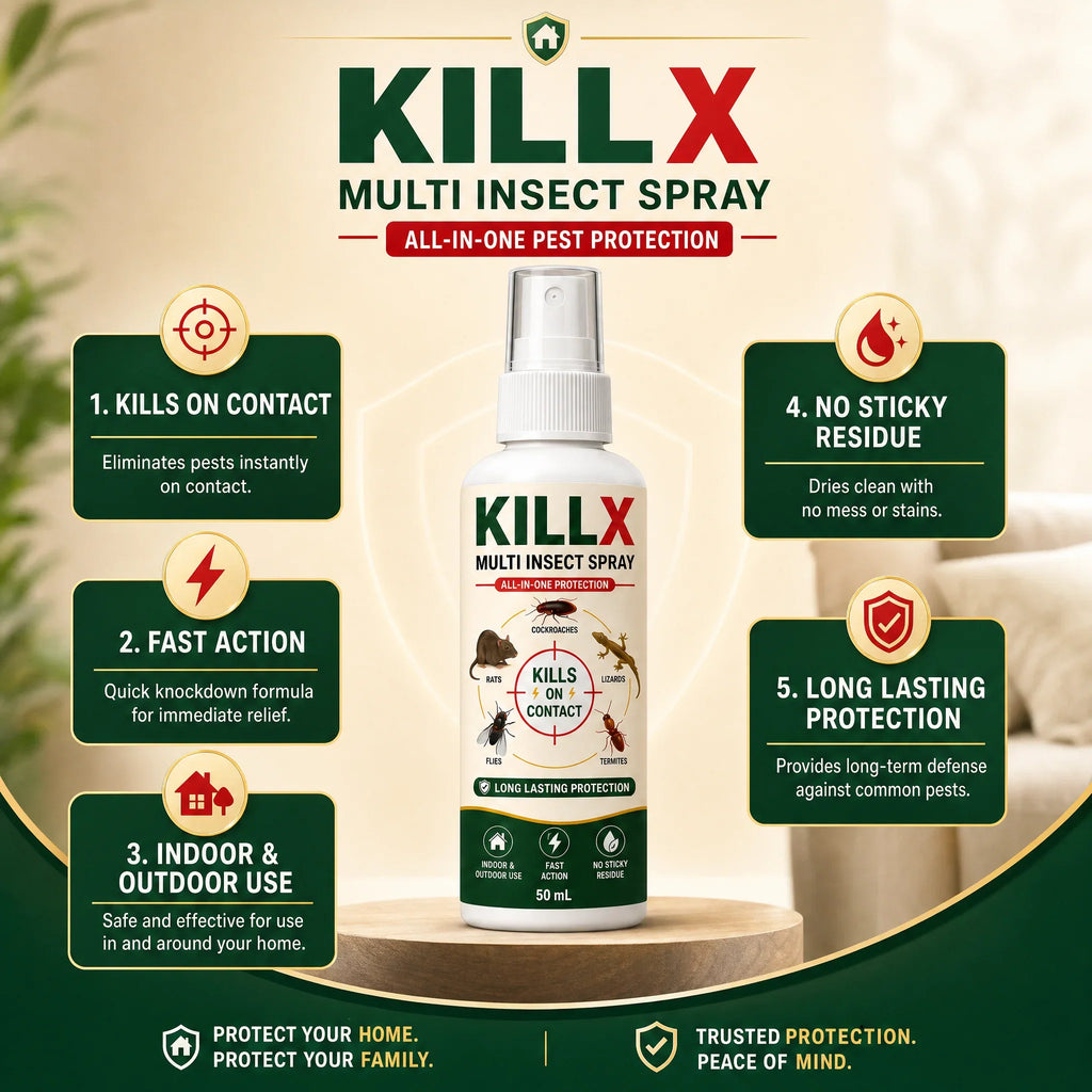 🚨 BUY 1 GET 2 FREE – KILLX Multi-Insect Spray | Powerful Pest Control for Home | Fast & Easy Pest Protection