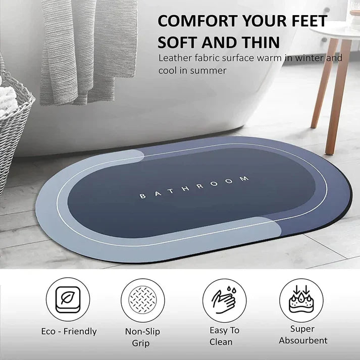 Luxury Non-Slip Bath Mat | Soft, Super Absorbent | Buy 1 Get 1